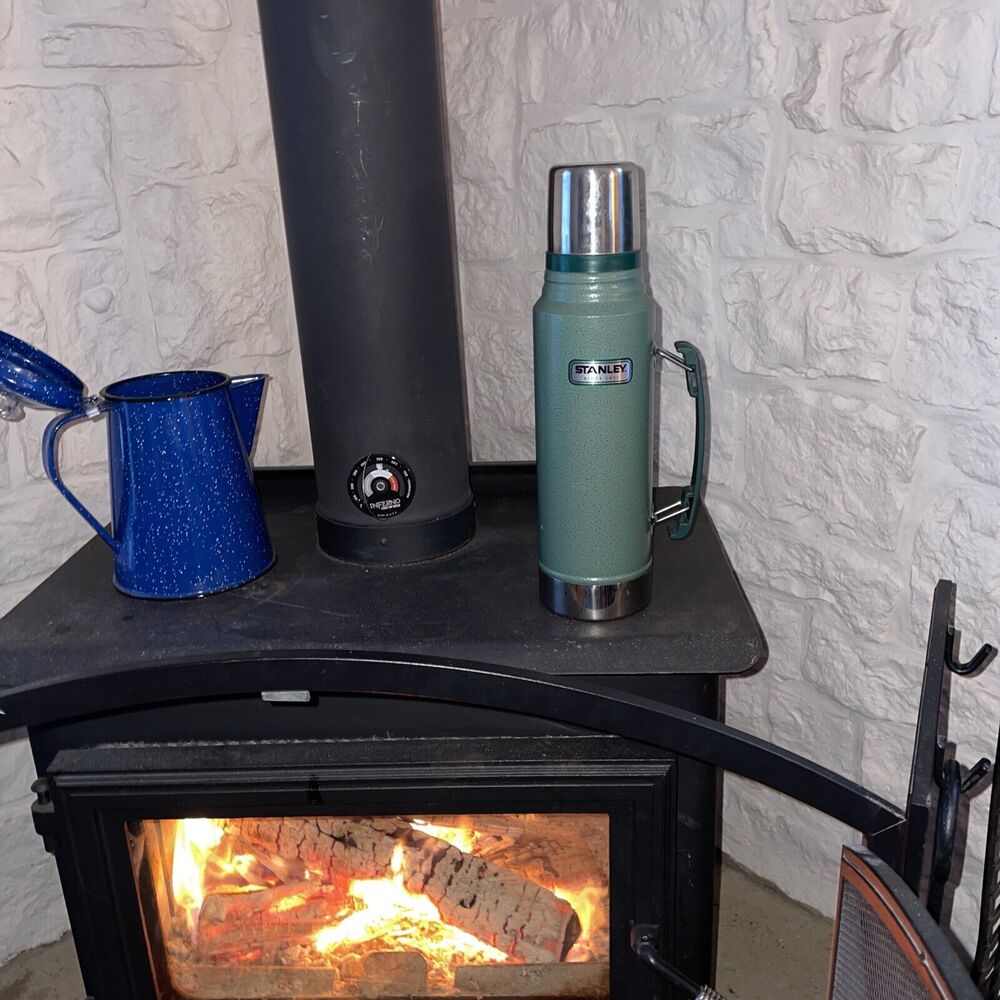 Vintage Aladdin Stanley Classic Vacuum Thermos Bottle Insulated 1 Qt Stainless